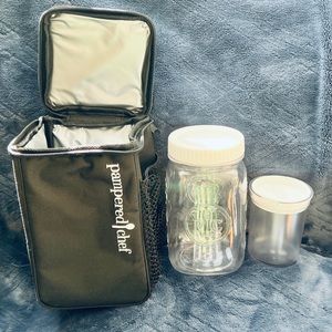 Pampered Chef Make & Take Mason Jar with insulated carry case